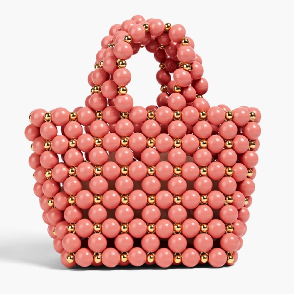 VANINA Pink Bolero Bead Bag